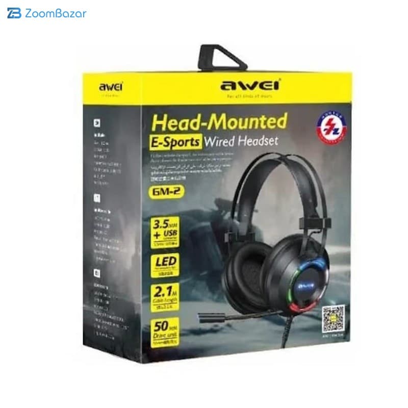 هدست گیمینگ اوی مدل APY GAMING MAGENTIC HEADSET GM2 — تصویر ۶