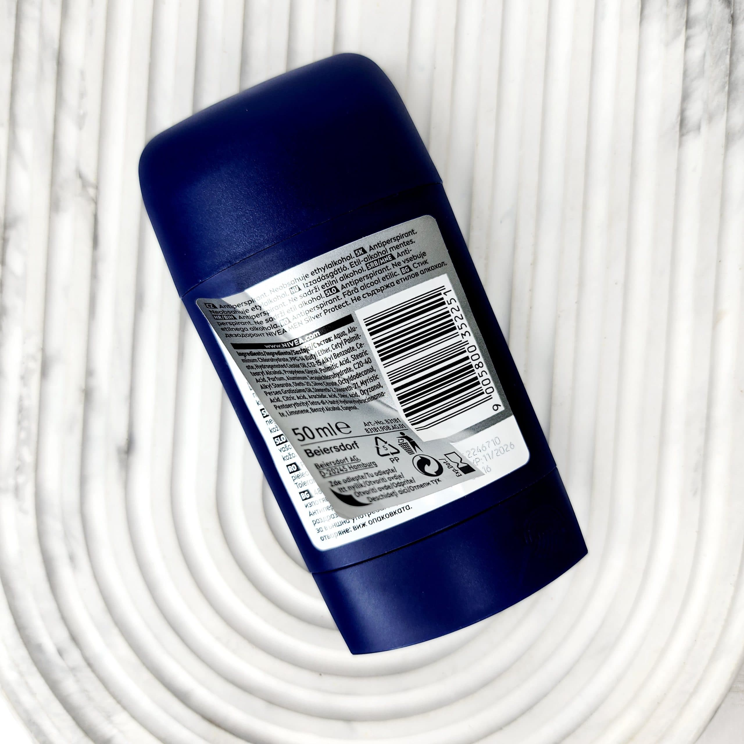 مام صابونی مردانه نیوا Nivea مدل Silver Protectحجم 50 میل-دو لیبل — تصویر ۸