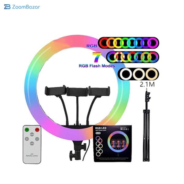 رینگ لایت مدل MJ36-RGB — تصویر ۶