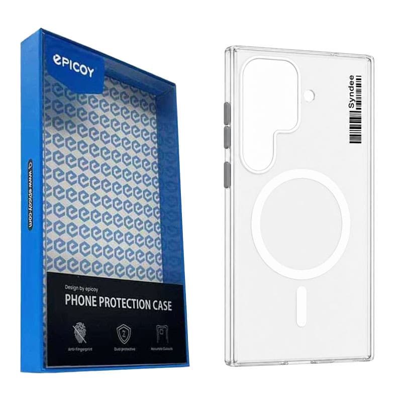 قاب اپیکوی مدل Syndee Transparent Magsafe مناسب برای گوشی موبایل سامسونگ Galaxy S25 Ultra