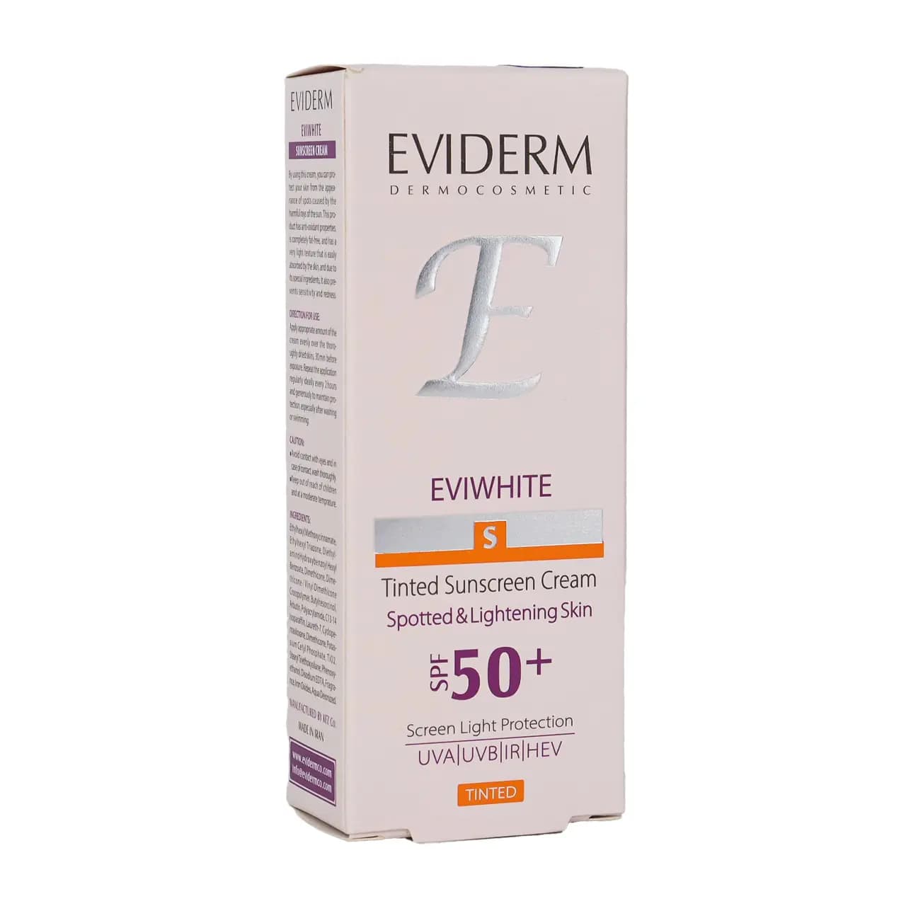 کرم ضد آفتاب رنگی اوی وایت SPF50 اویدرم — تصویر ۲