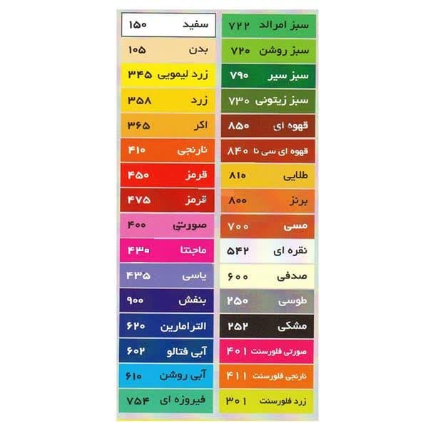 گواش تک رنگ متالیک پارس — تصویر ۵