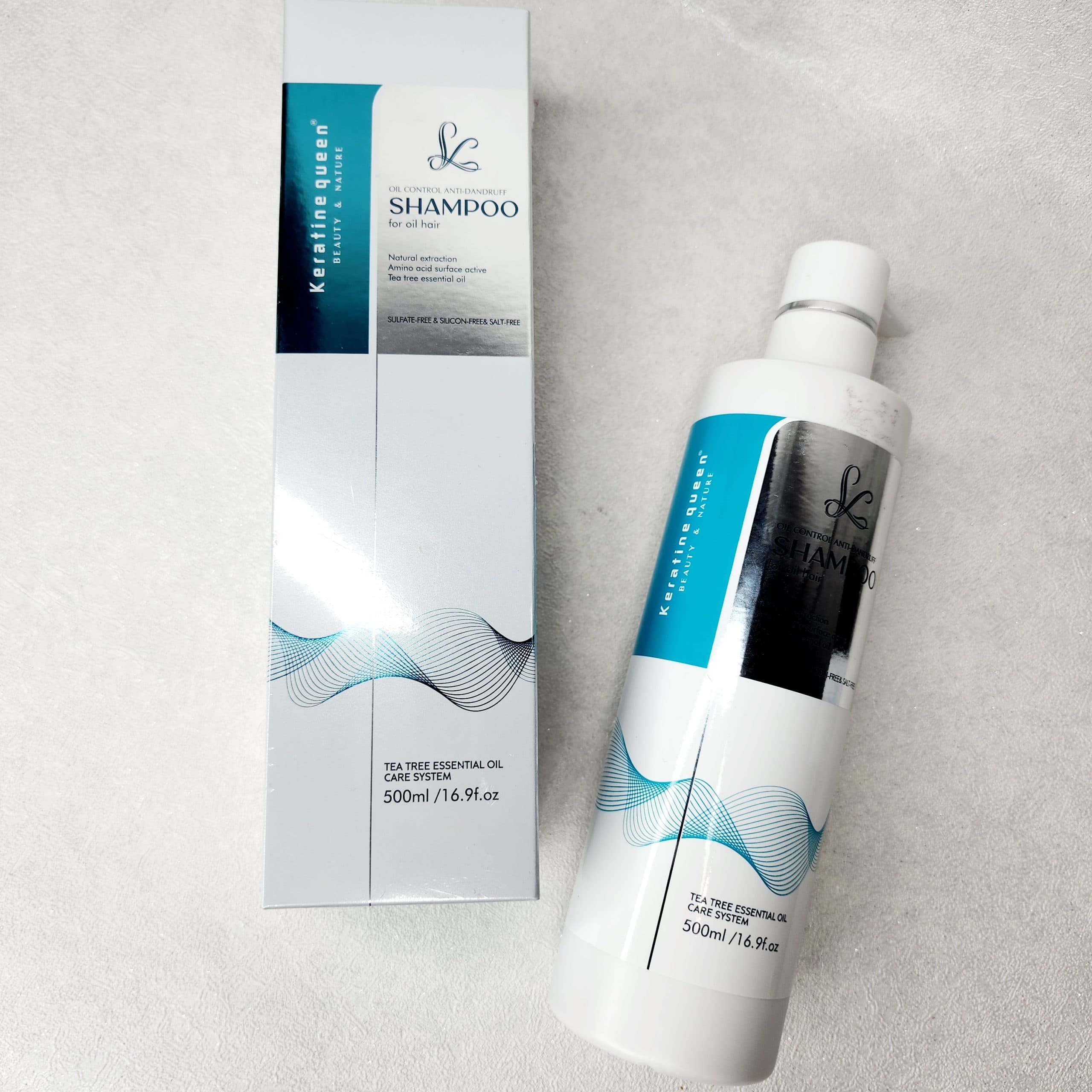 شامپو کراتین کوئین مدل روغن درخت چای و کراتینTea Tree + Keratin مناسب موهای چرب — تصویر ۵