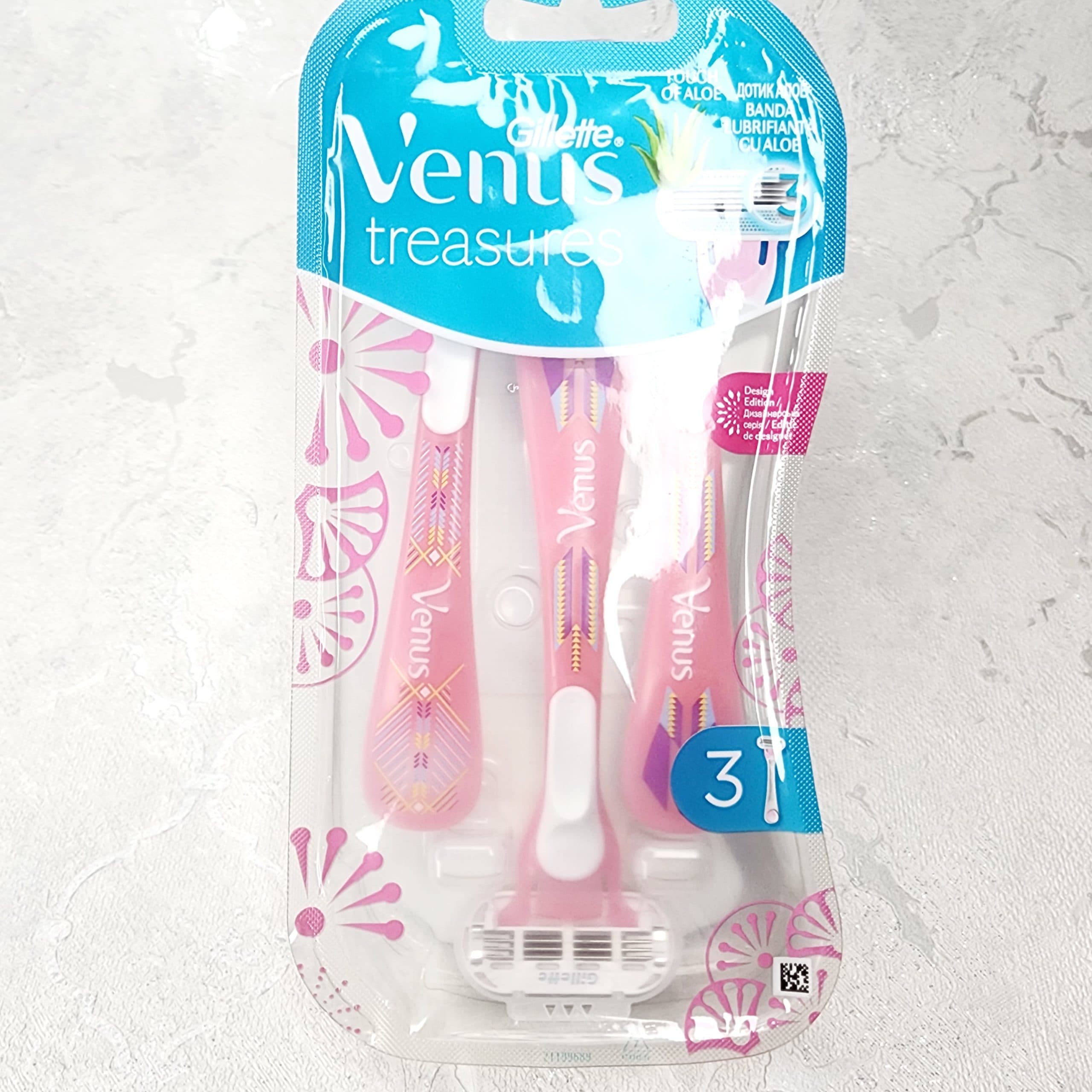 تیغ ژیلت ونوس 3 لبه Gillette Venus Treasures بسته 3 عددی — تصویر ۹