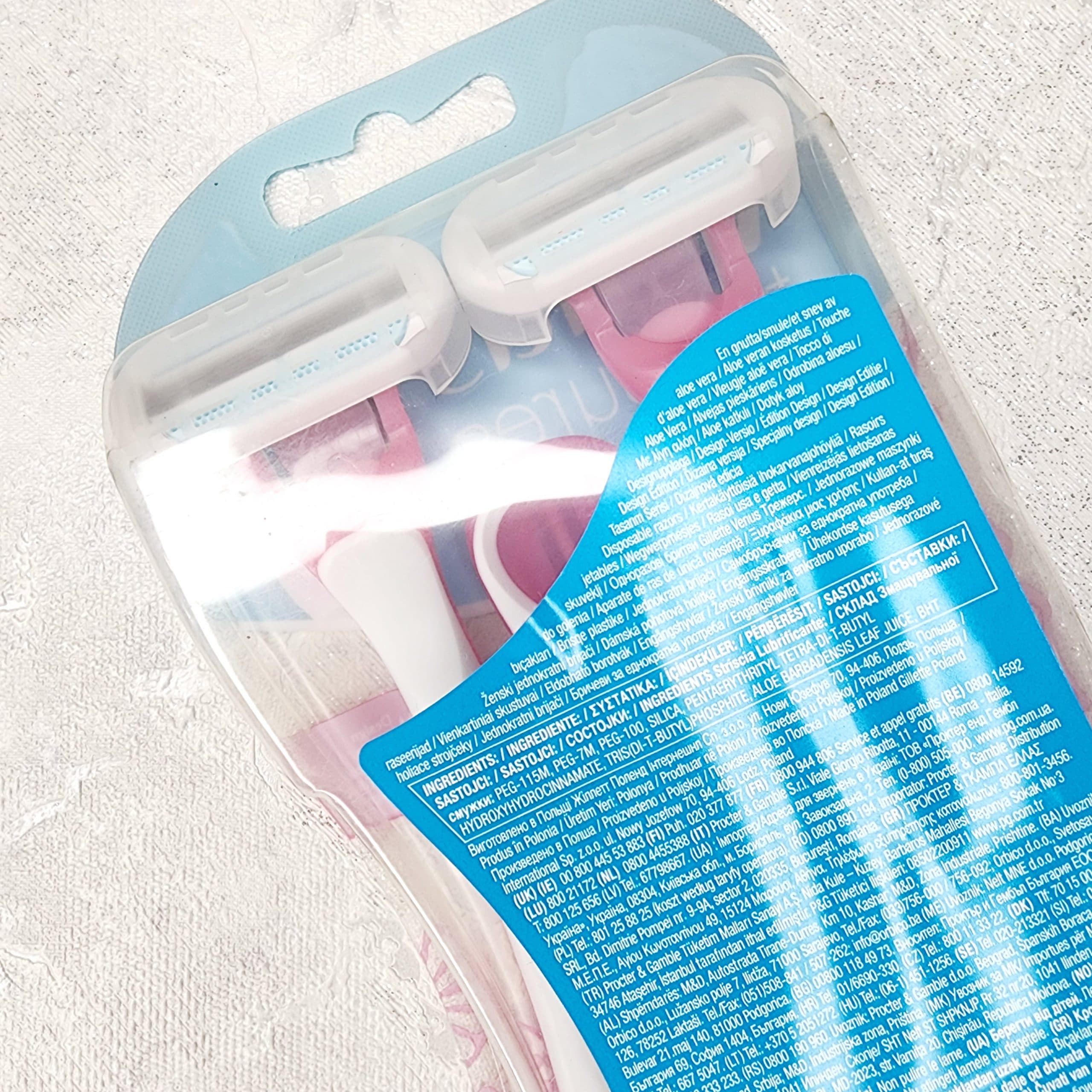 تیغ ژیلت ونوس 3 لبه Gillette Venus Treasures بسته 3 عددی — تصویر ۴
