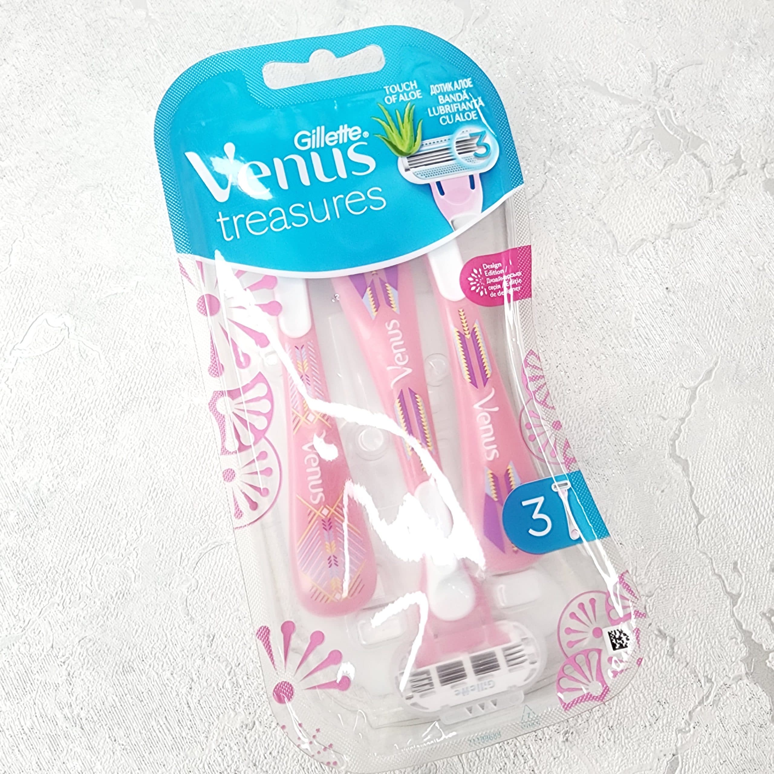 تیغ ژیلت ونوس 3 لبه Gillette Venus Treasures بسته 3 عددی