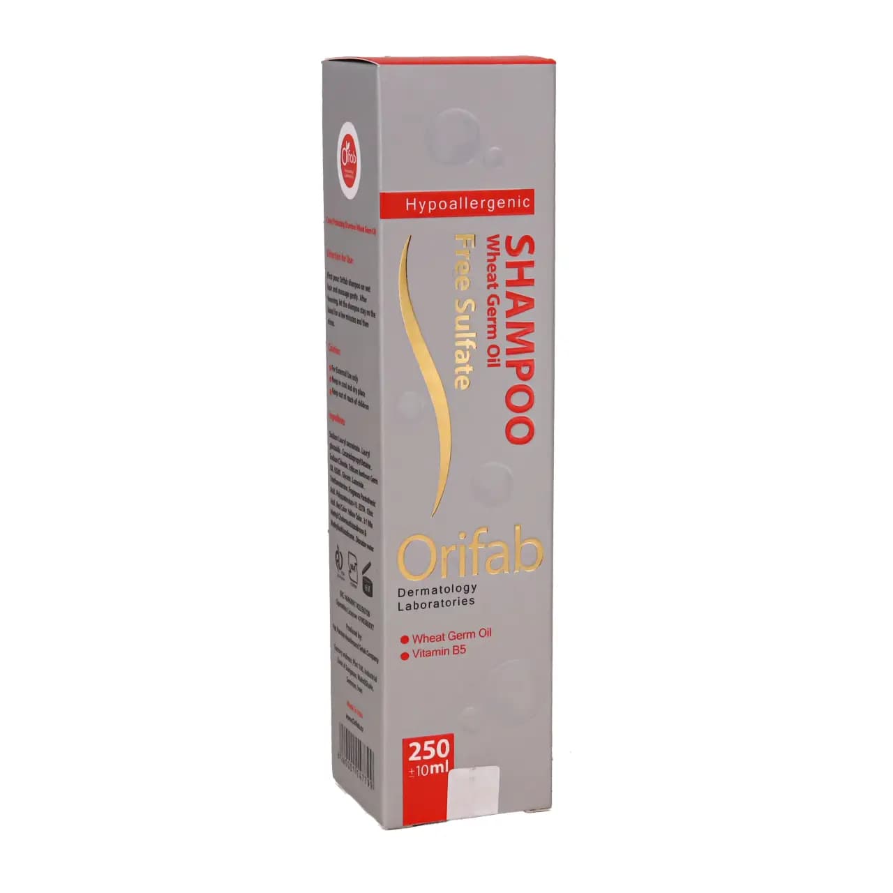 شامپو جوانه گندم اوری فاب بدون سولفات 250 گرم — تصویر ۲