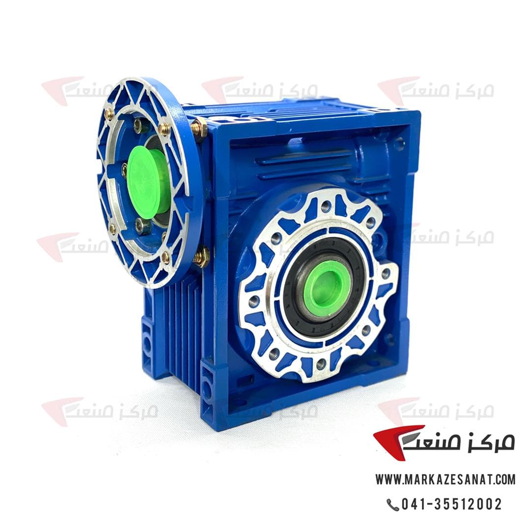 گیربکس حلزونی 90 نسبت 1:40 چینی برای الکتروموتور 2.2 کیلووات — تصویر ۲