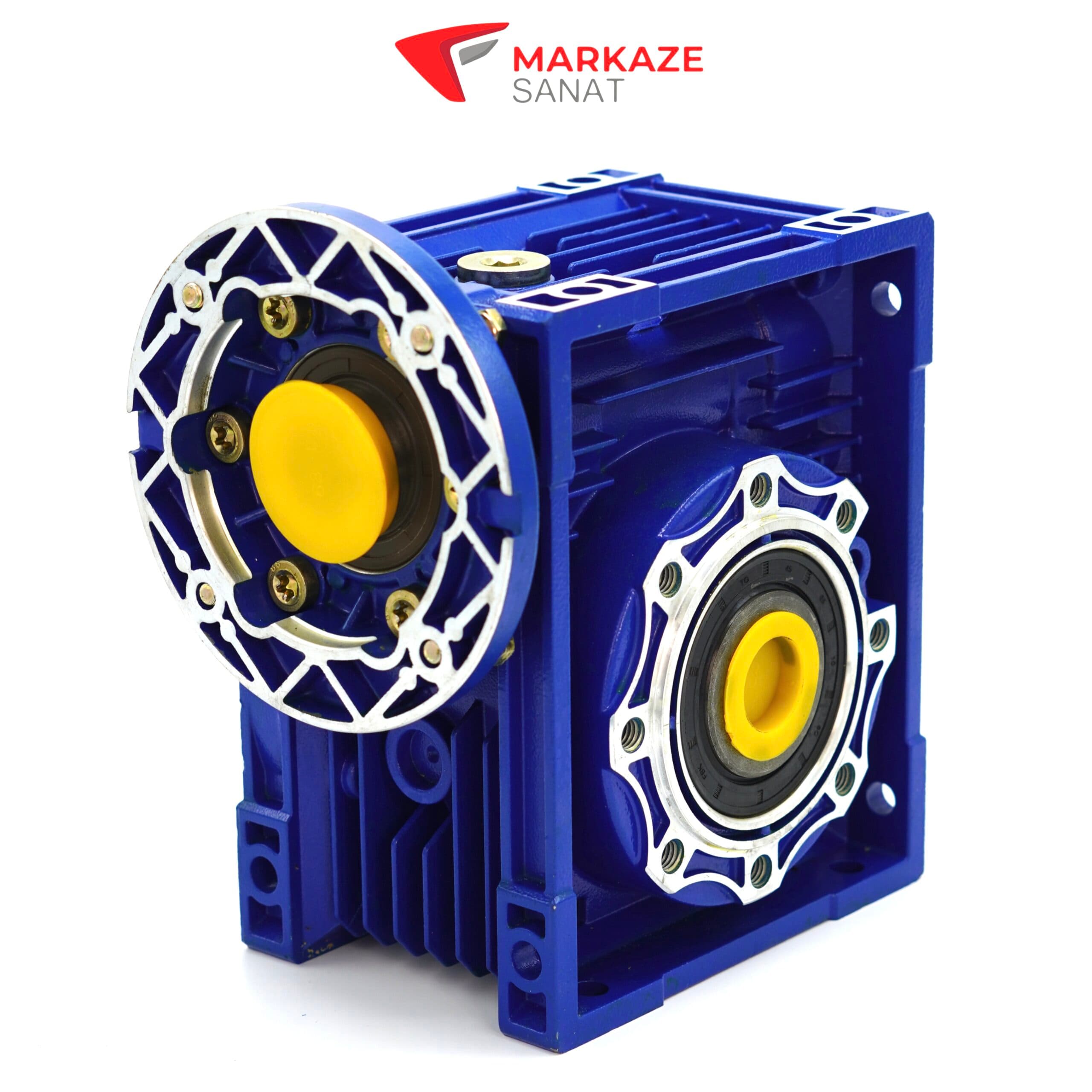 گیربکس حلزونی 90 نسبت 1:15 چینی برای الکتروموتور 1.5 کیلووات