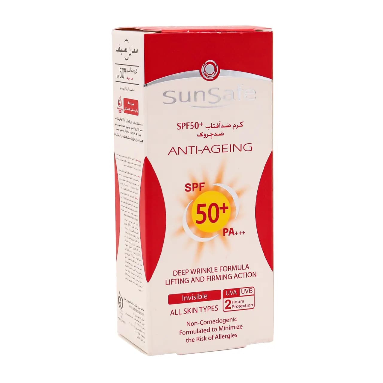 کرم ضد آفتاب و ضد چروک SPF50 سان سیف — تصویر ۲