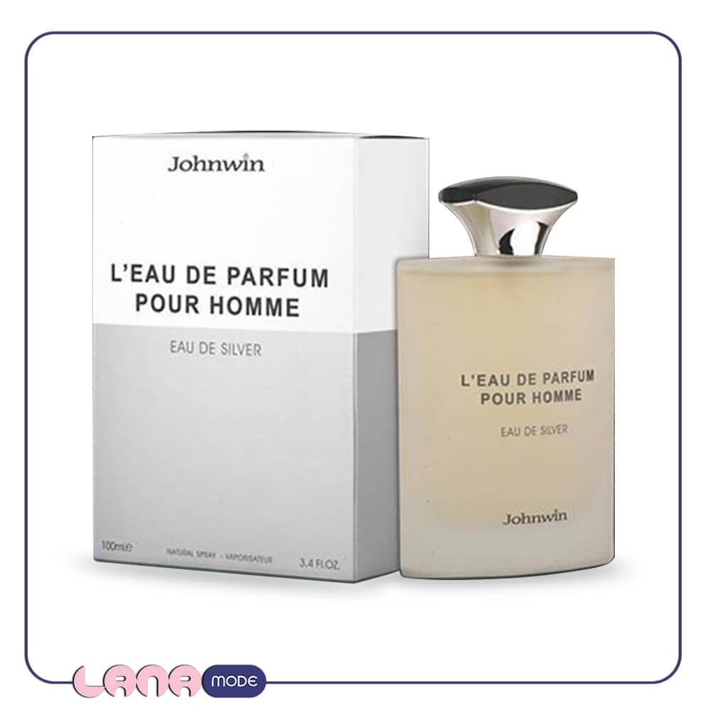 ادکلن مردانه جانوین مدل لئو د پرفیوم پور هوم L’Eau De Parfum Pour Homme Silver — تصویر ۶