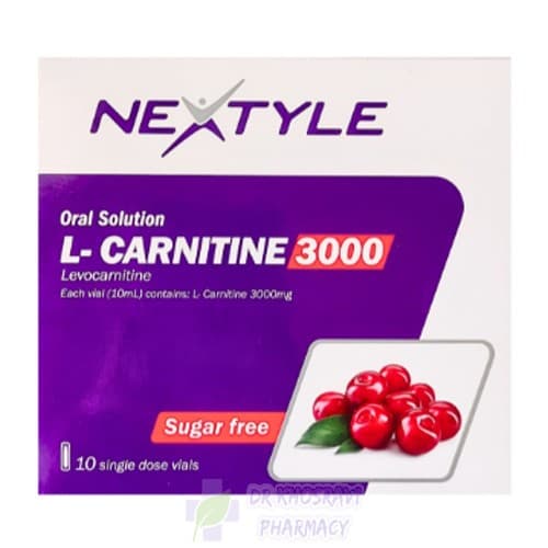 ویال ال کارنیتین 3000 میلی گرم نکستایل 10 عدد — تصویر ۵