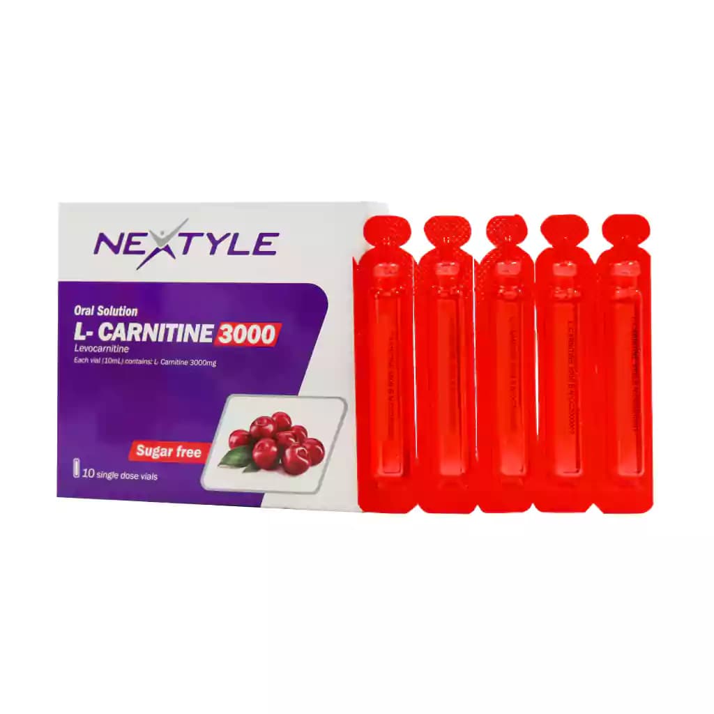 ویال ال کارنیتین 3000 میلی گرم نکستایل 10 عدد — تصویر ۳