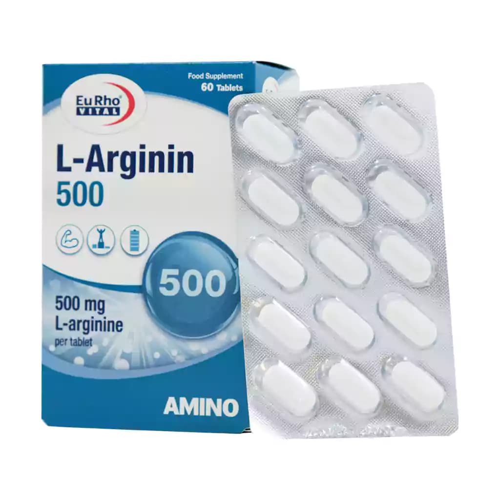 قرص ال آرژنین 500 میلی گرم یوروویتال 60 عدد — تصویر ۵
