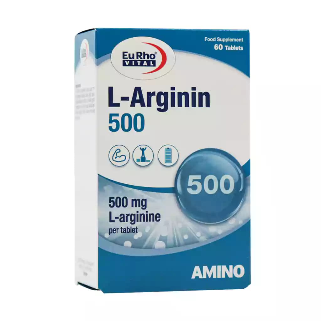 قرص ال آرژنین 500 میلی گرم یوروویتال 60 عدد — تصویر ۲