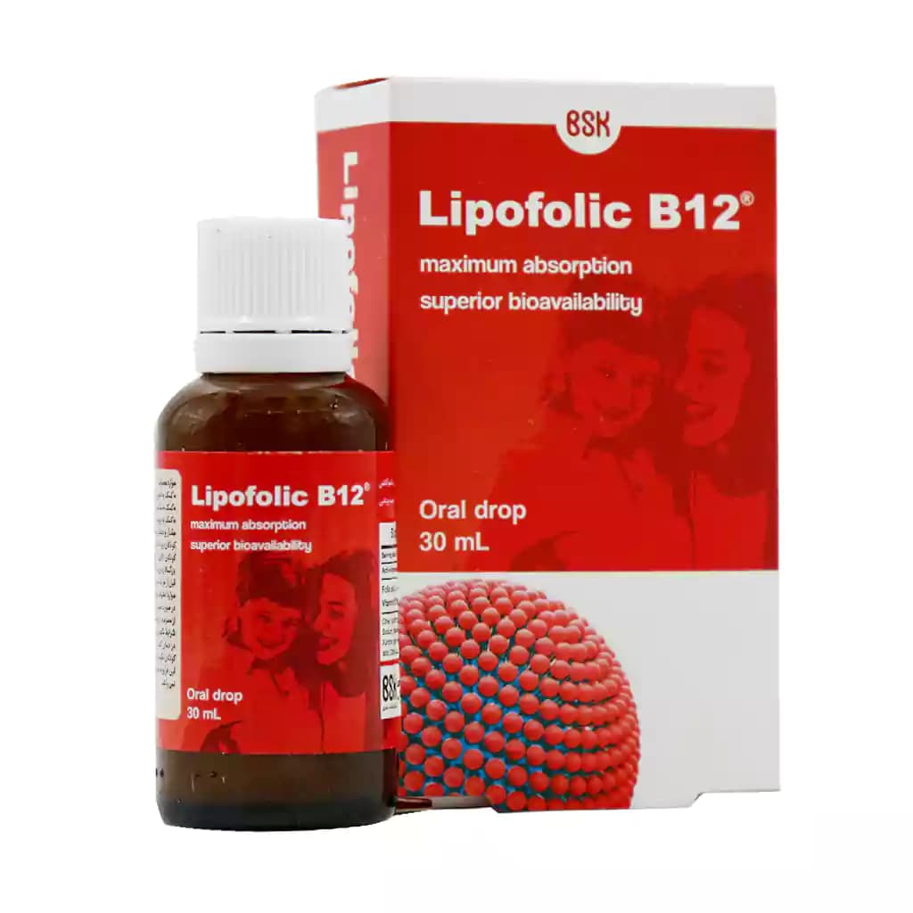 قطره لیپوفولیک B12 بی اس کی 30 میلی لیتر — تصویر ۷