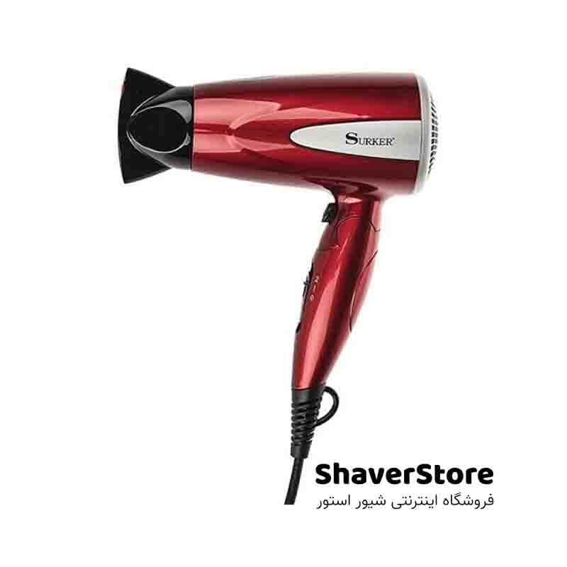 سشوار سورکر مسافرتی 1600 وات مدل DW-758 — تصویر ۵