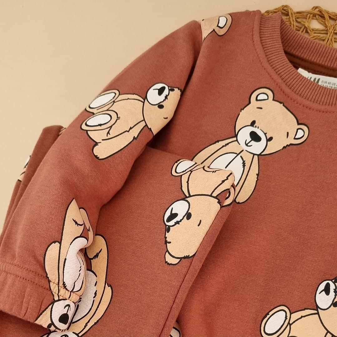 ست بلوز شلوار توکرکی خرسی از برند h&m – کد LK1177 — تصویر ۶