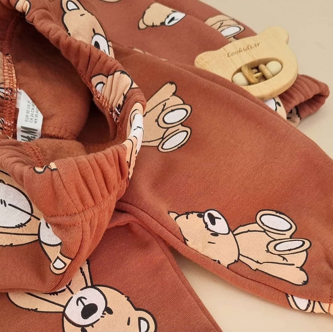 ست بلوز شلوار توکرکی خرسی از برند h&m – کد LK1177 — تصویر ۸