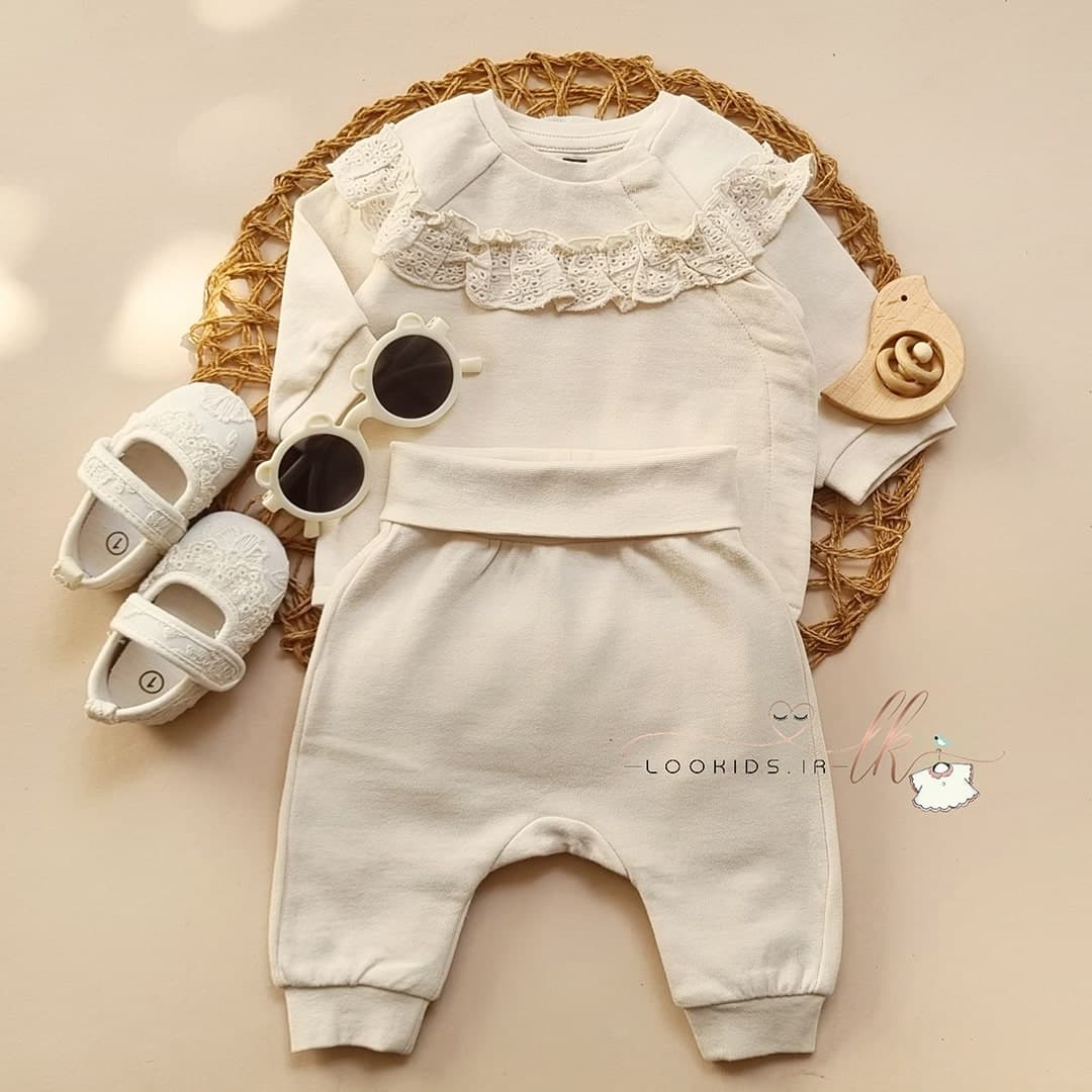 ست بلوز شلوار توکرک گیپوری از برند h&m – کد LK1172 — تصویر ۱۰
