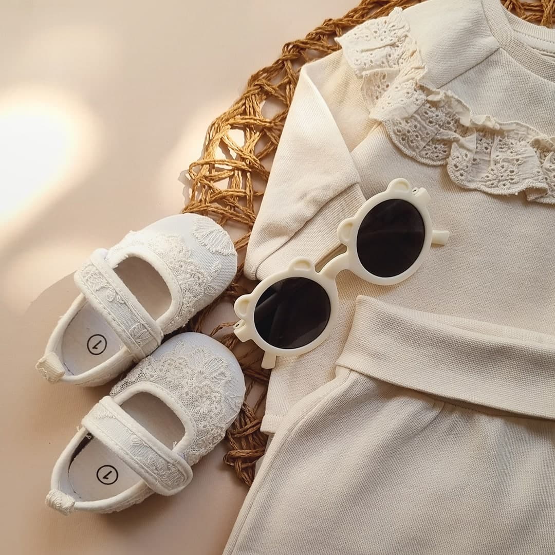 ست بلوز شلوار توکرک گیپوری از برند h&m – کد LK1172 — تصویر ۴