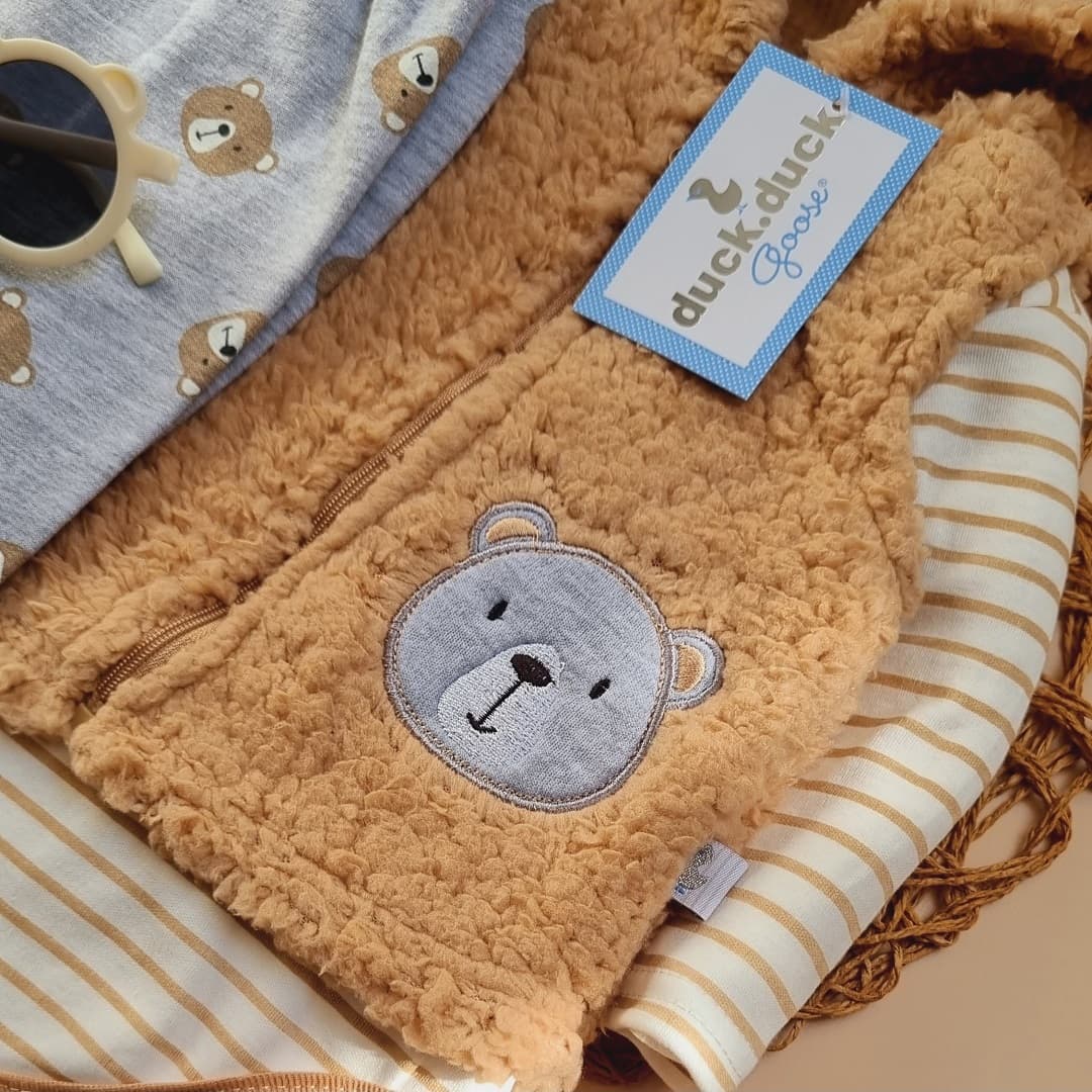 ست سه تیکه طرح خرسی از برند duck.duck – کد LK1170 — تصویر ۹