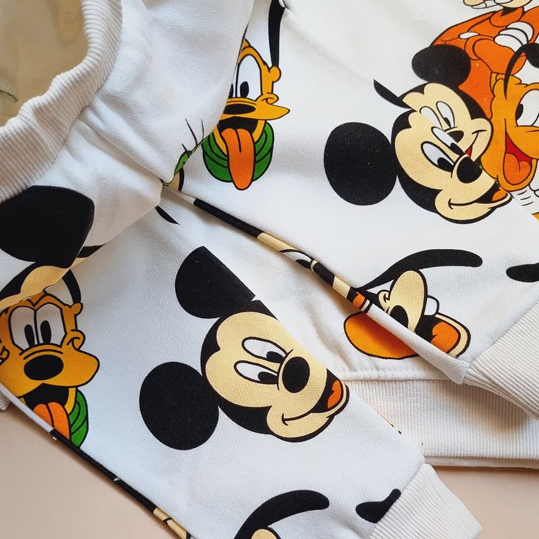 ست بلوز شلوار توکرکی طرح میکی موس از برند h&m – کد LK1068 — تصویر ۹