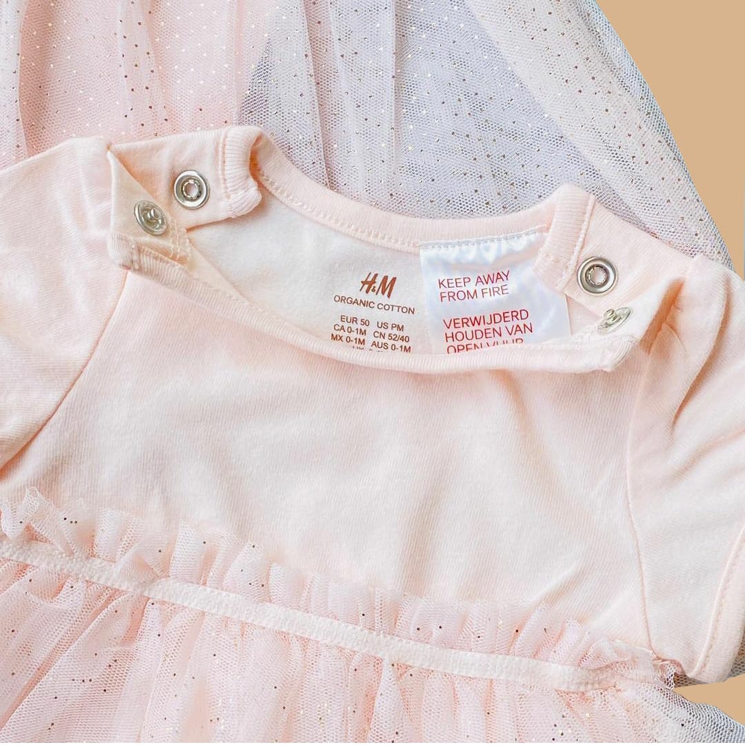بادی پیراهن عروسکی از برند h&m – کد LK1089 — تصویر ۱۲