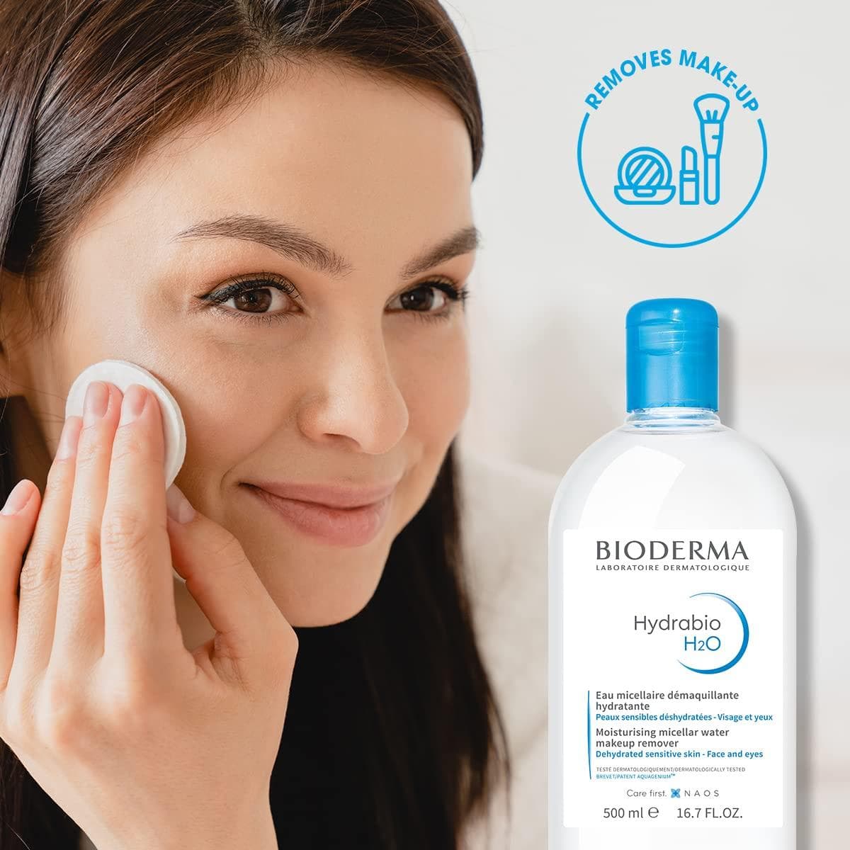 میسلار واتر هیدرابیو بایودرما مناسب پوست خشک حجم 500 میل — تصویر ۵