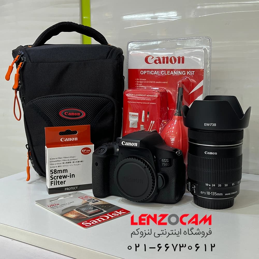 پکیج ویژه Canon 750D 18-135