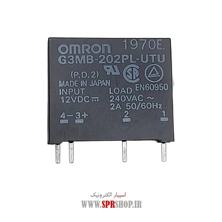 RELAY 12V 2A 4PIN TAKHT(G3MB-202PL) (509)=AQG22212 — تصویر ۵