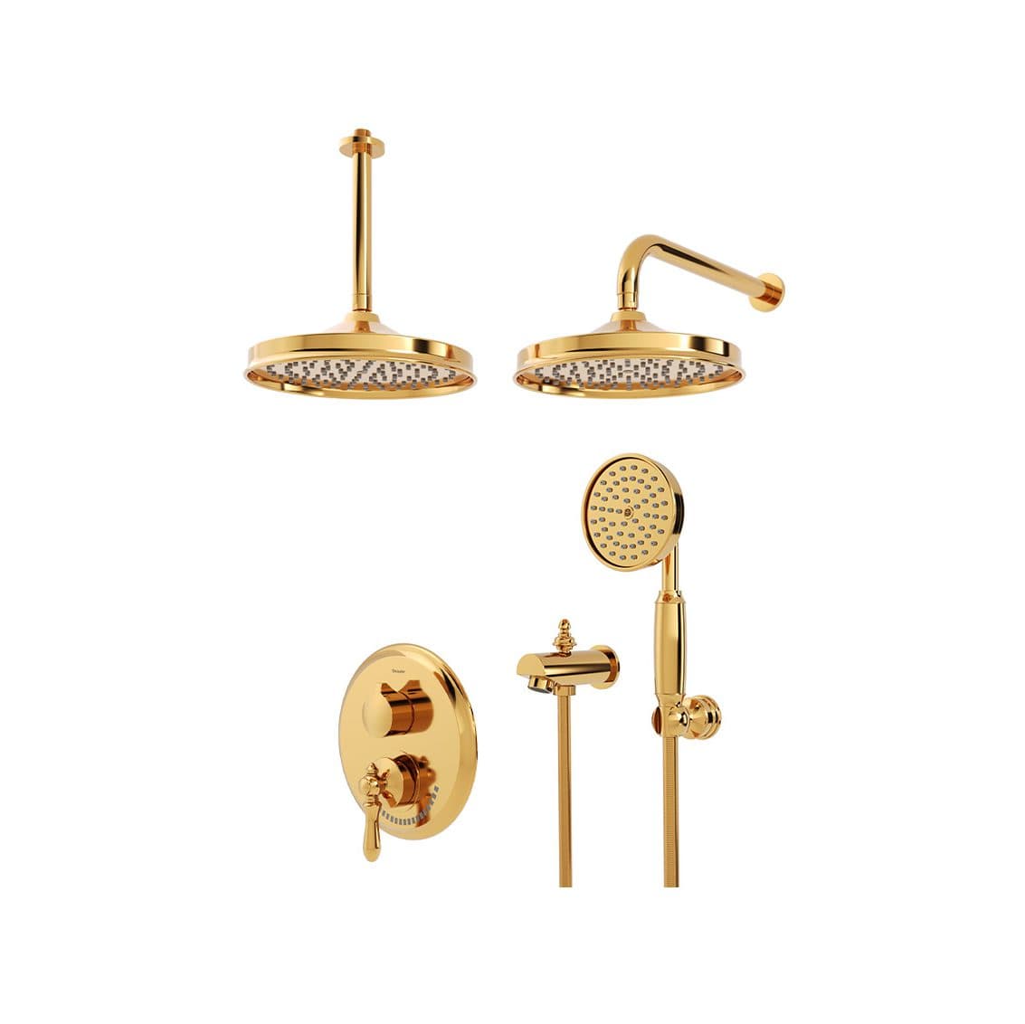 شیر توکار شودر مدل زیگموند BRASS تیپ چهار