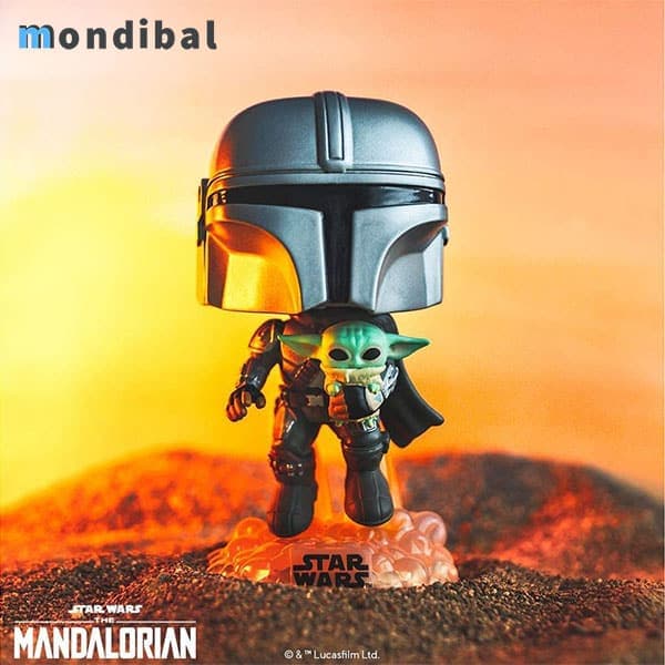 اکشن فیگور فانکو پاپ مدل مندلورین با بیبی یودا کد ۴۰۲ The Mandalorian — تصویر ۶