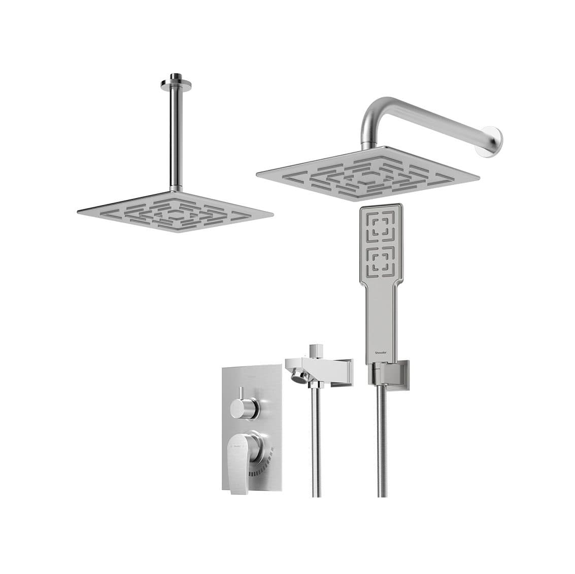 شیر توکار شودر مدل رومر پلاس BRASS تیپ چهار