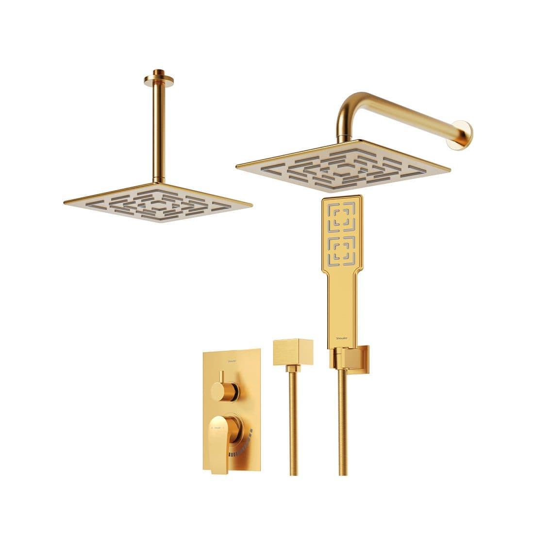 شیر توکار شودر مدل رومر پلاس BRASS تیپ سه