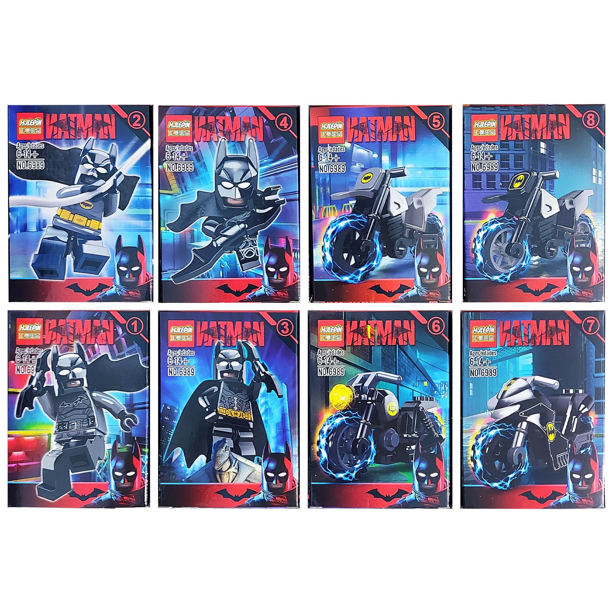 ساختنی HJLEPIN مدل بتمن بسته ۸ عددی کد ۶۹۸۹ Batman — تصویر ۲