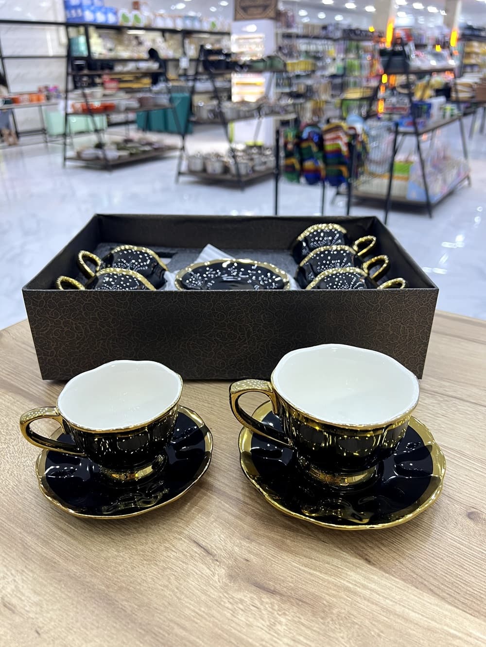 ست قهوه خوری سرامیکی مشکی 1298-13 — تصویر ۶
