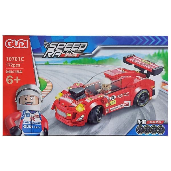 ساختنی گودی مدل ماشین مسابقه‌ای کد ۱۰۷۰۱C از سری Speed Racer