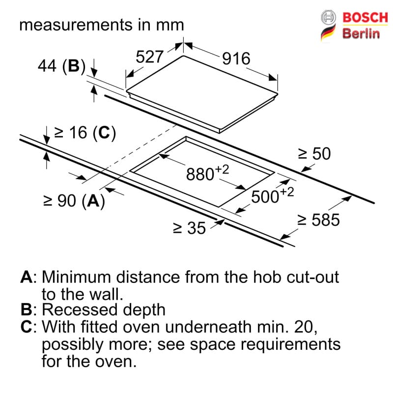 صفحه برقی توکار بوش مدل BOSCH PKM975DK1D — تصویر ۸