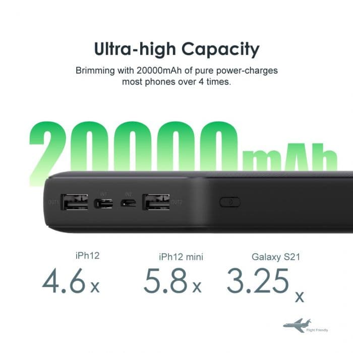 پاور بانک اورایمو OPB-P206DN با ظرفیت 20000 میلی آمپر ساعت — تصویر ۷