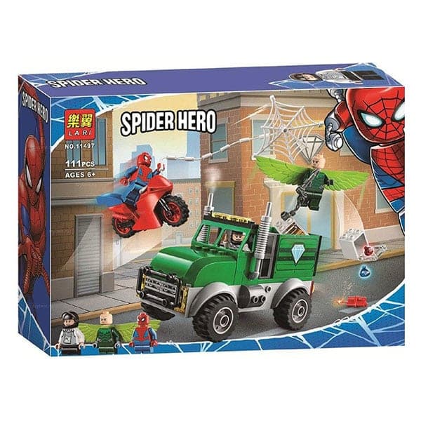 ساختنی لاری مدل مرد عنکبوتی کد ۱۱۴۹۷ از سری Spider Hero
