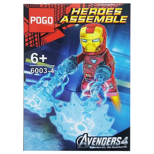 ساختنی پوگو مدل مرد آهنی کد ۴ از سری Heroes Assemble 6003