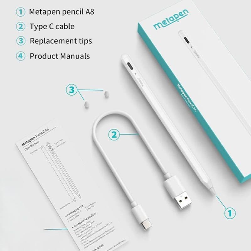 قلم لمسی آیپد برند metapen مدل ME-APP152 — تصویر ۱۲
