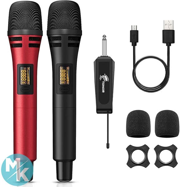 میکروفون بی‌سیم دینامیک برند TONOR مدل tw320 (پک دو عددی)