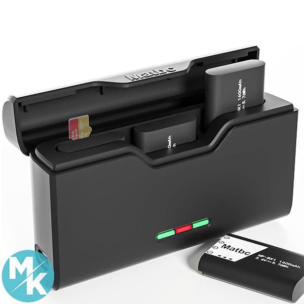 شارژر 3 کاناله باتری دوربین سونی برند Matbc مدل UK-BX1 — تصویر ۲