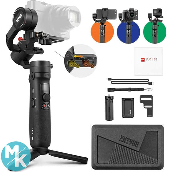 تثبیت کننده گیمبال 3 محوره برند ZHIYUN مدل Crane M2 استوک