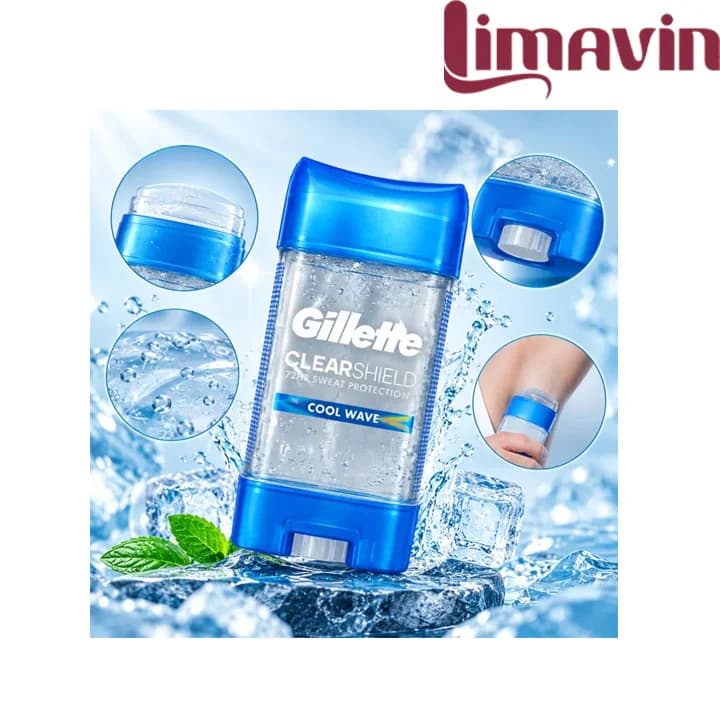 استیک ژلی ضدتعریق ژیلت مدل Cool Wave حجم 107گرم — تصویر ۲