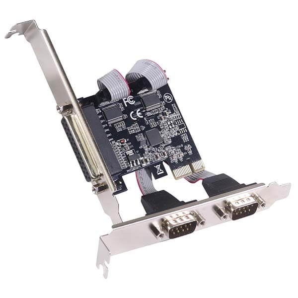 کارت پارالل و کام PCI EXPRESS لمونتک (RS232 / com + PARALLEL)