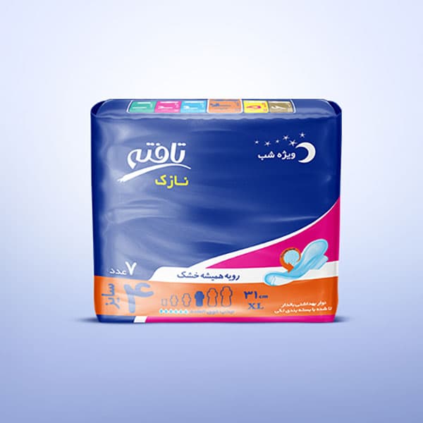 نوار بهداشتی شب نازک تافته — تصویر ۲