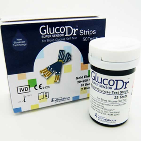 نوار تست قند خون گلوکو داکتر GLUCO DR